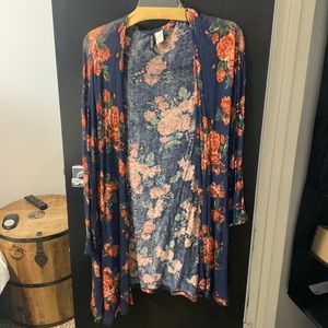 Floral sweater tunic